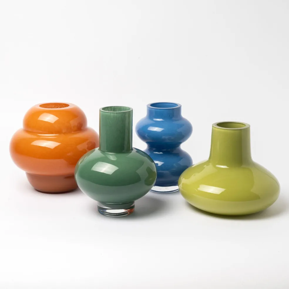 Online Form Glass Vase Moss 19cm Vases | Gifts For Home
