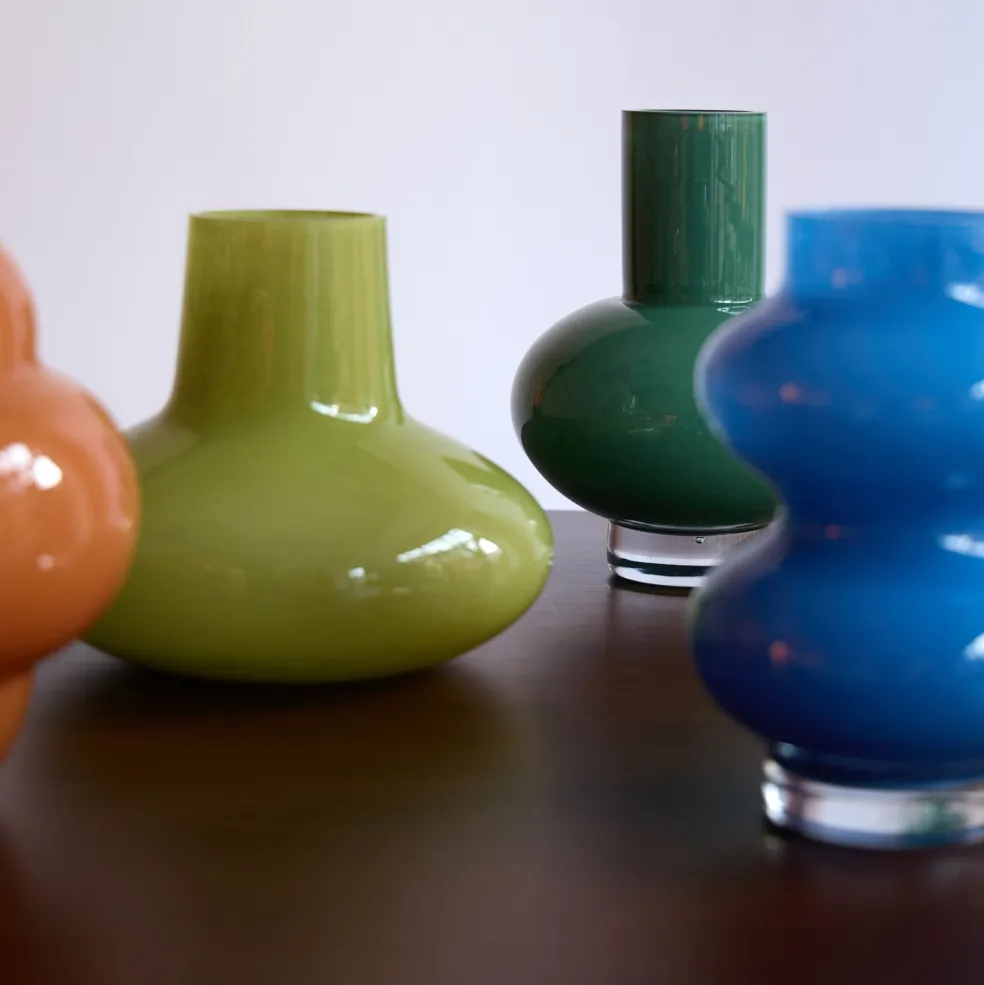 Online Form Glass Vase Moss 19cm Vases | Gifts For Home