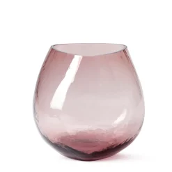 Online Hammered Glass Vase Mauve Vases | Gifts Under £50