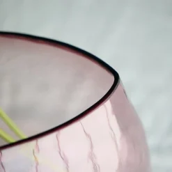 Online Hammered Glass Vase Mauve Vases | Gifts Under £50