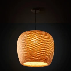 Fashion Hatch Bamboo Shade 50cm Lighting | Get It In Time For Christmas