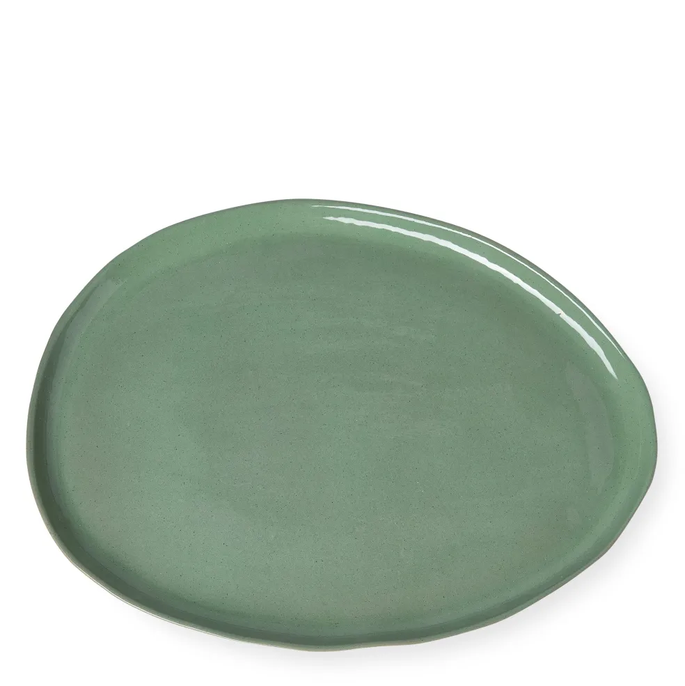 Clearance Henley Oversized Round Serving Platter Olive 50cm Serving Boards & Platters | Table Settings