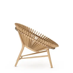 New Iris Lounge Chair Oak In Stock | Chairs, Stools & Benches