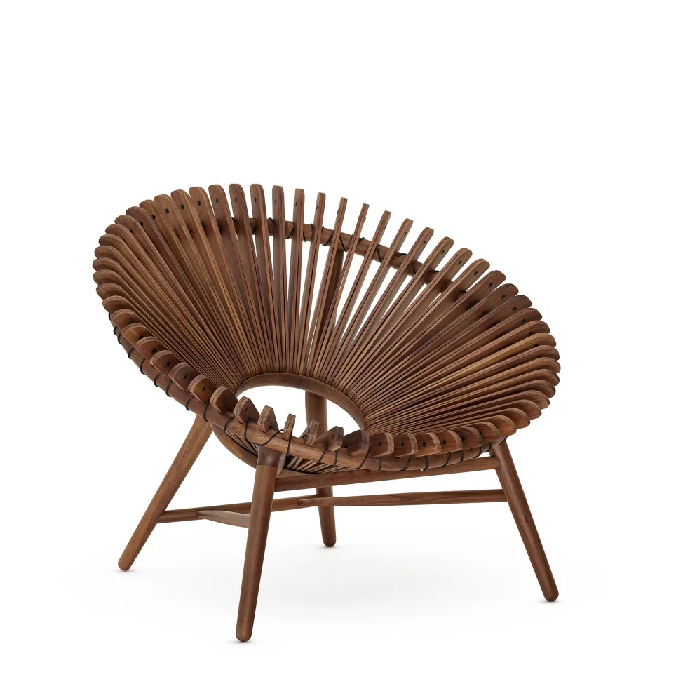 Store Iris Lounge Chair Walnut In Stock | Chairs, Stools & Benches