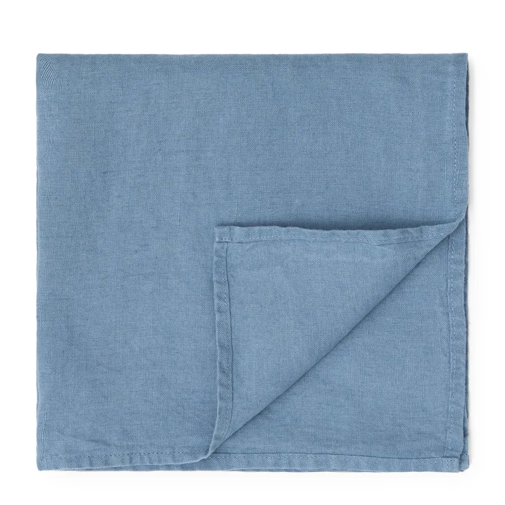 Discount Linen Napkin Solid Powder Blue 47 x 47cm Napkins | Get It In Time For Christmas