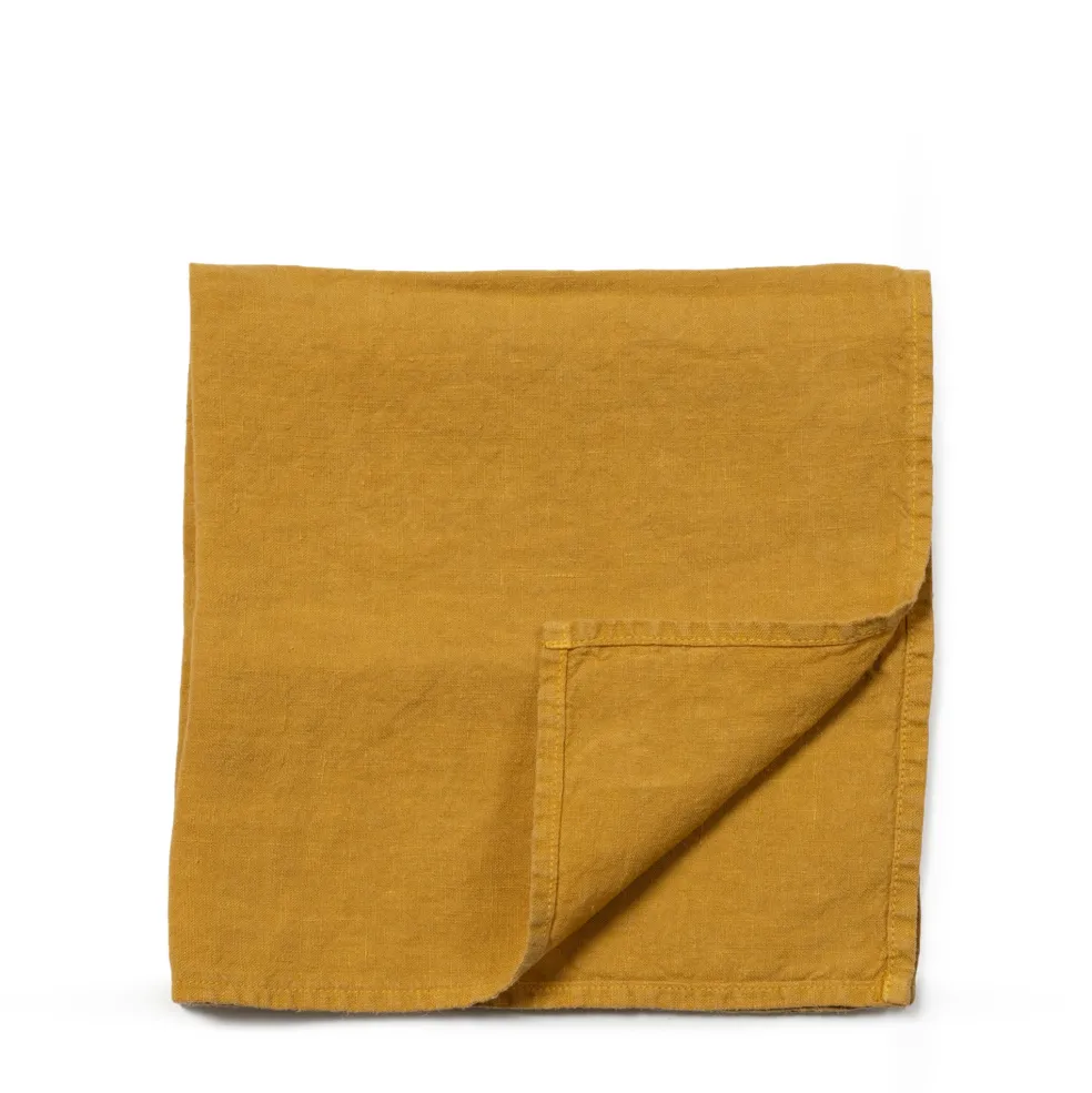 Outlet Linen Ochre Napkin 47 x 47cm Napkins | Get It In Time For Christmas