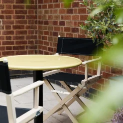 Fashion Mag Bistro Table Blue Ceramic 70cm In Stock | Outdoor Furniture
