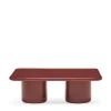 Outlet Mag Rectangular Coffee Table Red 80 x 60cm Outdoor Furniture | Coffee & Side Tables