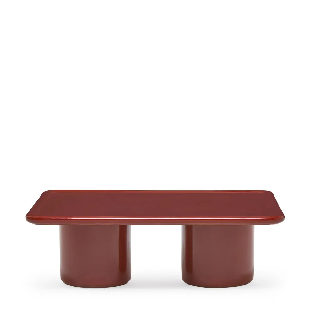 Outlet Mag Rectangular Coffee Table Red 80 x 60cm Outdoor Furniture | Coffee & Side Tables