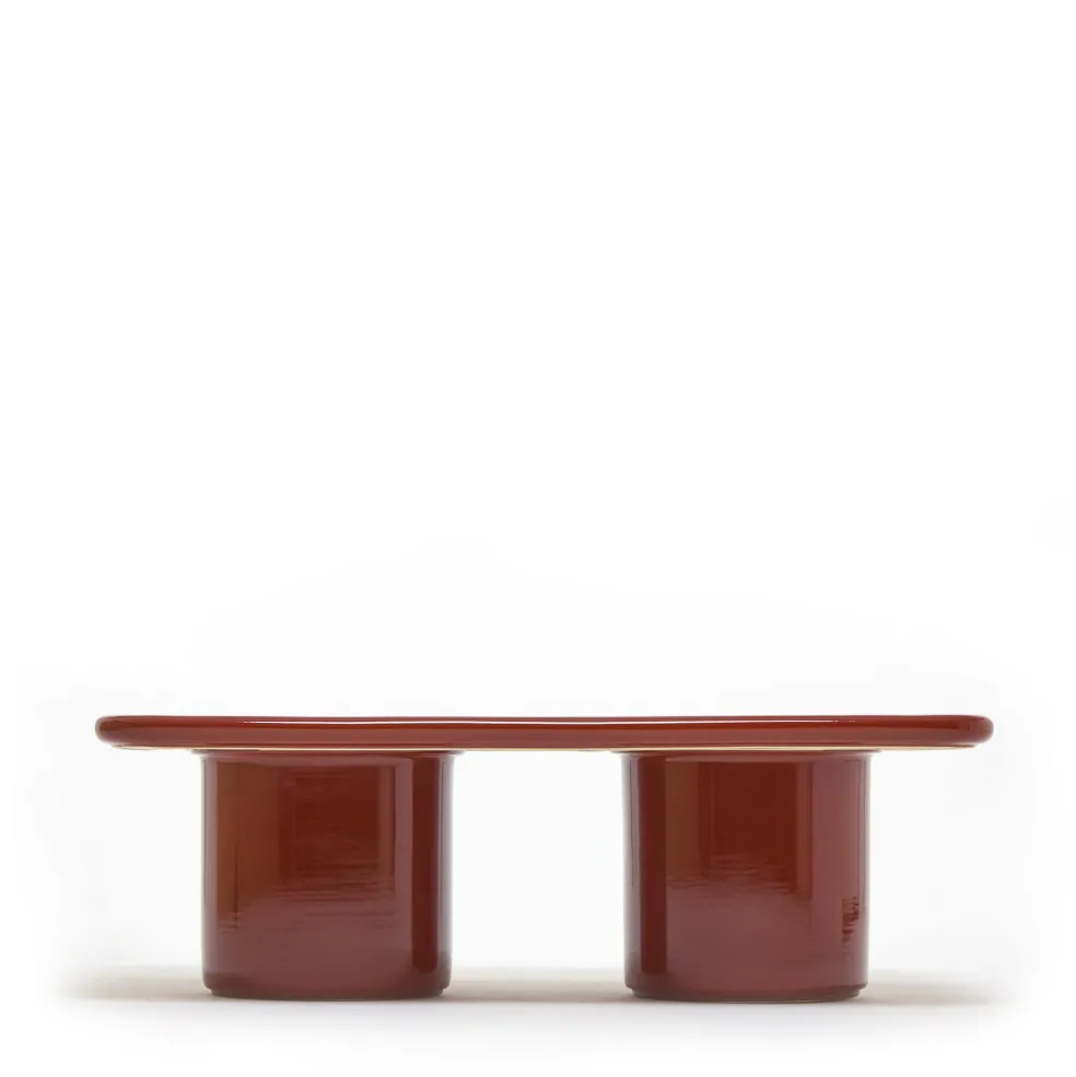 Outlet Mag Rectangular Coffee Table Red 80 x 60cm Outdoor Furniture | Coffee & Side Tables
