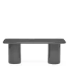 Clearance Mag Rectangular Low Side Table Charcoal 90 x 40cm In Stock | Outdoor Furniture