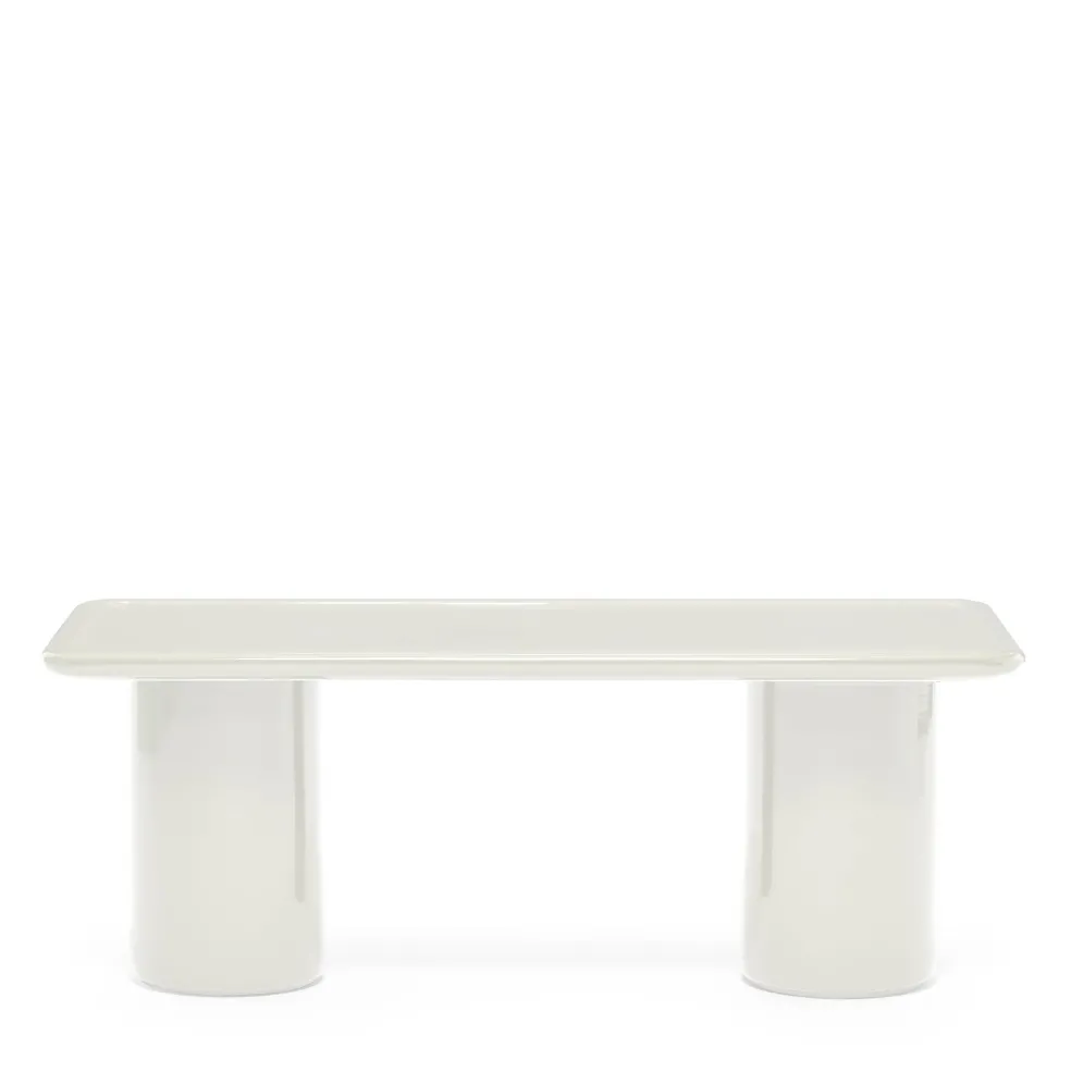 Clearance Mag Rectangular Low Side Table Chalk 90 x 40cm In Stock | Outdoor Furniture