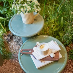 Cheap Mag Round Low Side Table Green 50cm In Stock | Outdoor Furniture