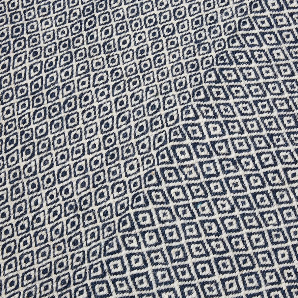 New Mini Diamond Rug Indigo 300 x 200cm Rugs