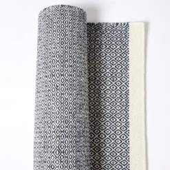 New Mini Diamond Rug Indigo 300 x 200cm Rugs