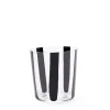 New Nova Stripe Black 360ml (Set of 4) Glassware | Get It In Time For Christmas