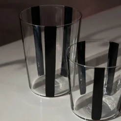 Best Sale Nova Stripe Black 500ml (Set of 4) Glassware | Get It In Time For Christmas