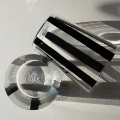 Best Sale Nova Stripe Black 500ml (Set of 4) Glassware | Get It In Time For Christmas