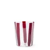 Outlet Nova Stripe Burgundy 360ml (Set of 4) Glassware | Games & Entertaining