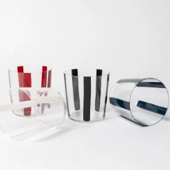 Outlet Nova Stripe Burgundy 360ml (Set of 4) Glassware | Games & Entertaining