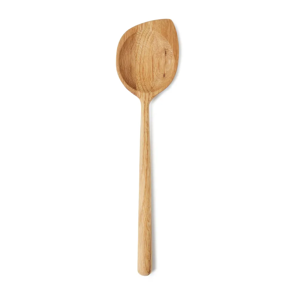 Hot Oak Angled Spoon Serving Bowls & Utensils