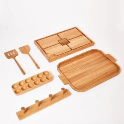 Best Sale Oak Spatula Serving Bowls & Utensils