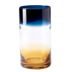 New Ombre High Ball Amber & Blue Glassware | Get It In Time For Christmas