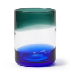 Online Ombre Tumbler Green & Cobalt Glassware