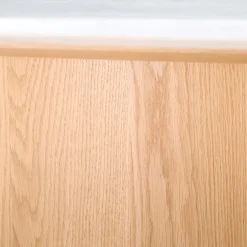 Cheap Orbit Dining Table Oak & White Marble Dining Tables