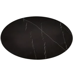 Cheap Orbit Dining Table Walnut & Black Marble Dining Tables