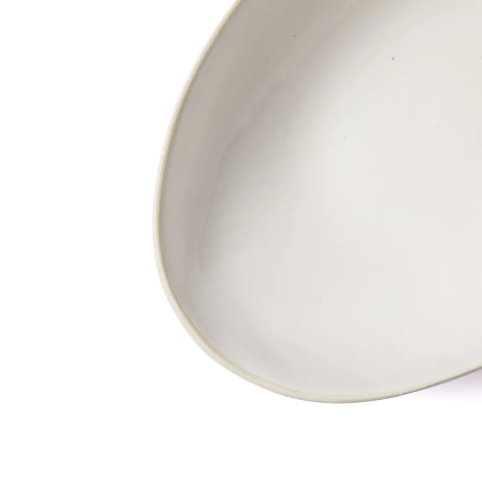 Shop Organic Sand Ethosha Bowl Medium White 24cm Table Settings