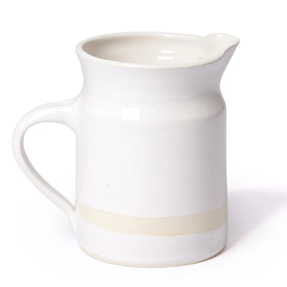 Best Sale Organic Sand Jug White 1L Get It In Time For Christmas | Table Settings