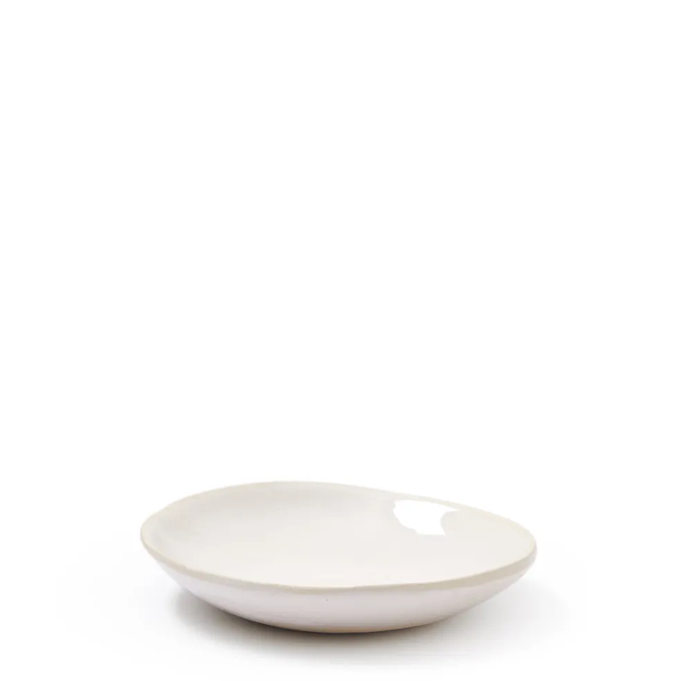 Fashion Organic Sand Salsa Dish White 13cm Serving Bowls & Utensils | Table Settings