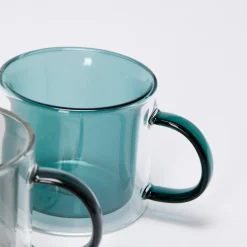 Fashion Oslo Mug Green (Set of 2) Glassware | Mugs, Cups & Jugs