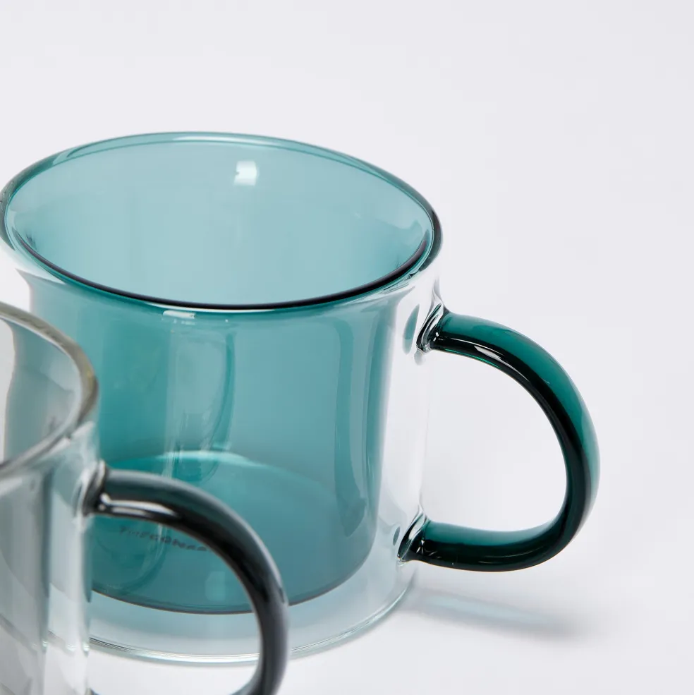 Fashion Oslo Mug Green (Set of 2) Glassware | Mugs, Cups & Jugs