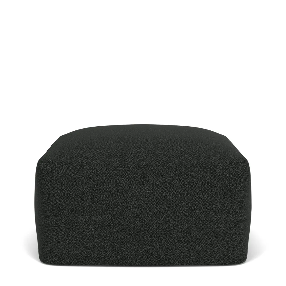 Store Otto Pouffe Boucle Ebony In Stock