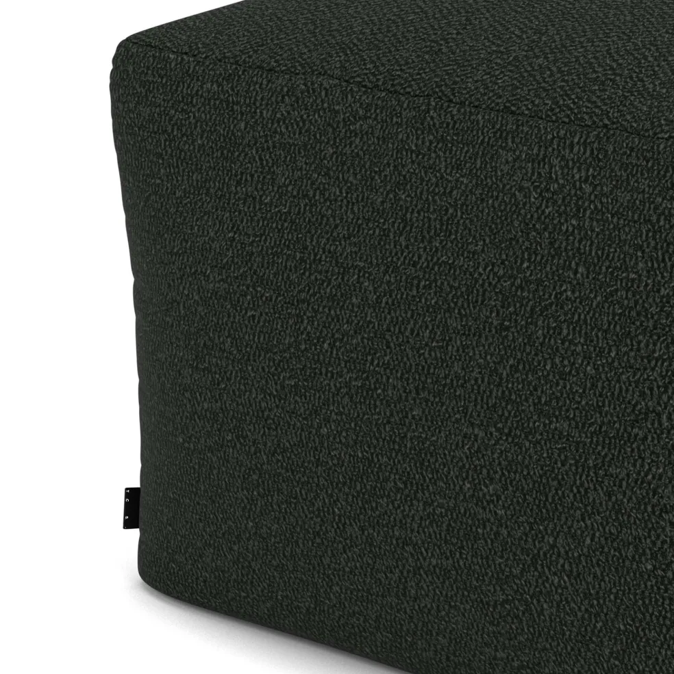 Store Otto Pouffe Boucle Ebony In Stock