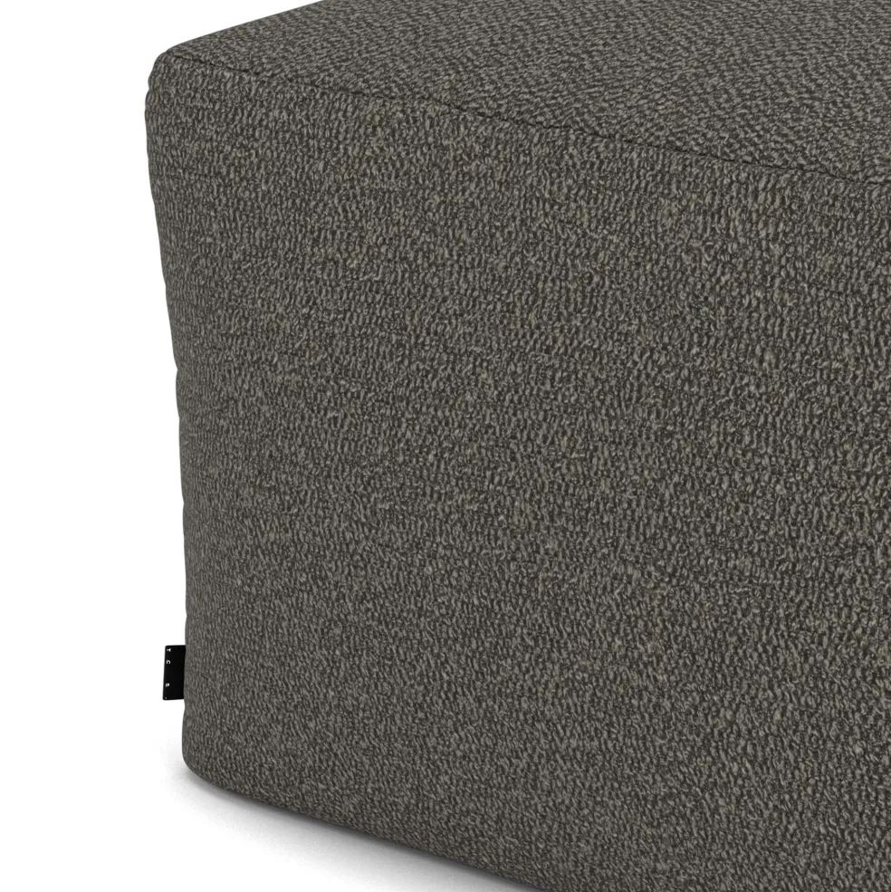 Flash Sale Otto Pouffe Boucle Fog In Stock