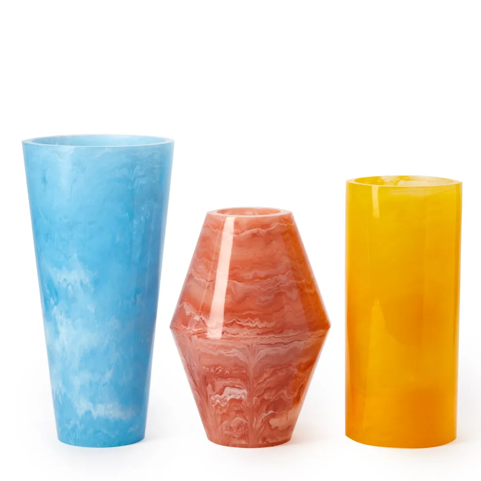 Outlet Pamana Cylinder Vase Blue 34cm Vases