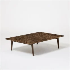 Outlet Pelham Coffee Table Emperador Marble Coffee & Side Tables