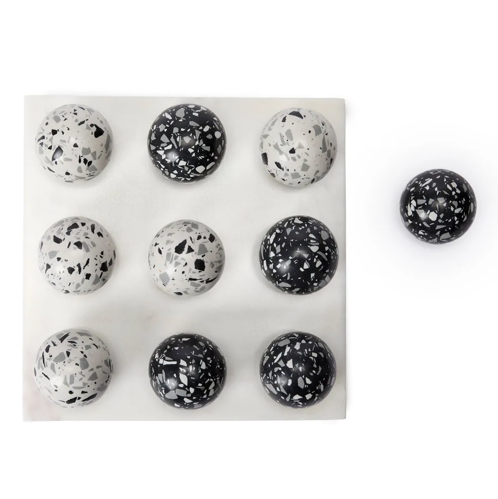 Shop Pietra Tic Tac Toe Engineered Stone 25 x 25cm Luxury Gifts | Games & Entertaining
