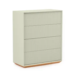 Cheap Pillar 4 Drawer Chest Lichen In Stock | Bedroom Furniture