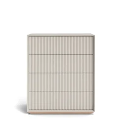 Fashion Pillar 4 Drawer Chest Stone In Stock | Bedroom Furniture