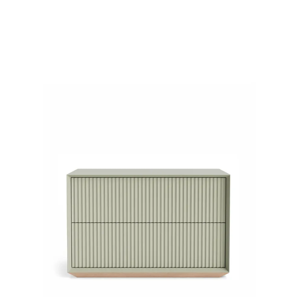 Best Sale Pillar 2 Drawer Unit Lichen Bedroom Furniture | Storage