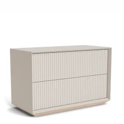 Cheap Pillar 2 Drawer Unit Stone In Stock | Bedroom Furniture