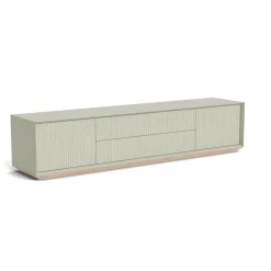 Discount Pillar Low Console 200cm Lichen Bedroom Furniture | Storage