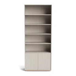 Outlet Pillar Shelving Cupboard Unit Stone 245cm In Stock | Bedroom Furniture
