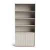 Outlet Pillar Shelving Cupboard Unit Stone 210cm Bedroom Furniture | Storage