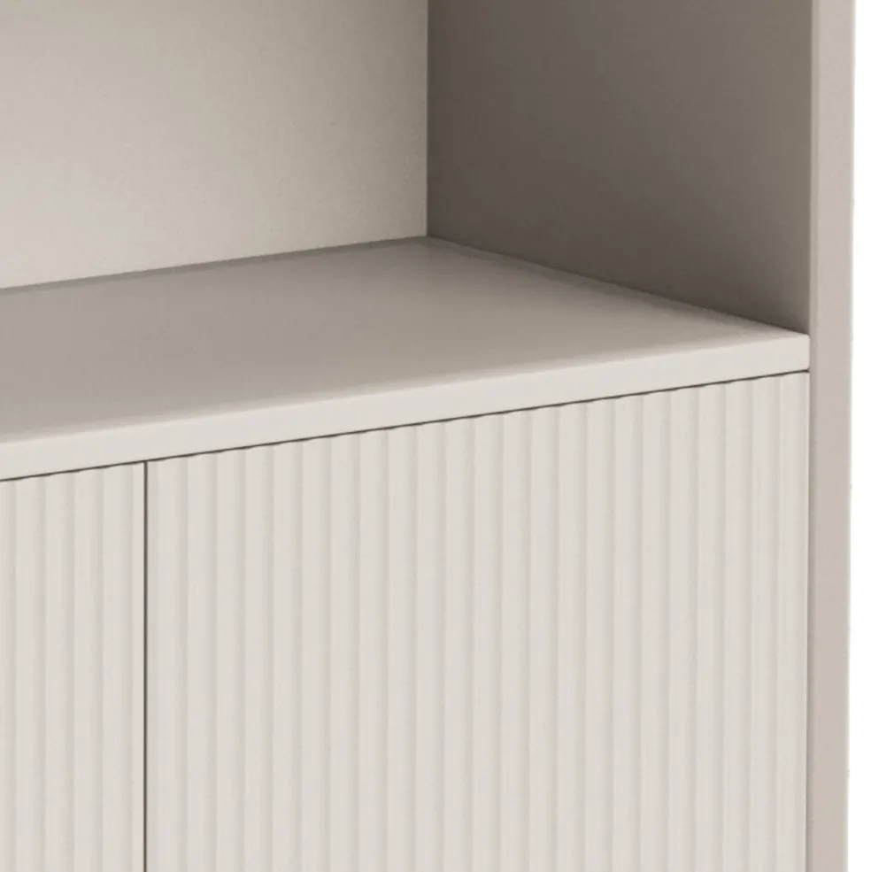 Outlet Pillar Shelving Cupboard Unit Stone 245cm In Stock | Bedroom Furniture