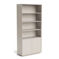Outlet Pillar Shelving Cupboard Unit Stone 210cm Bedroom Furniture | Storage